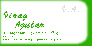 virag agular business card